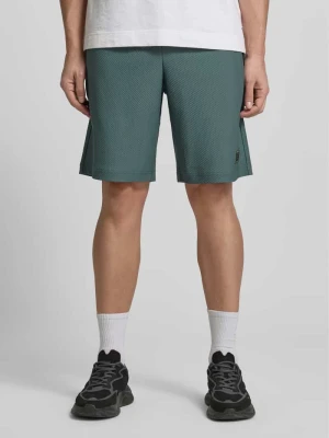 Szorty o kroju regular fit z fakturowanym wzorem EA7 Emporio Armani