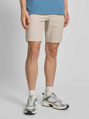 Szorty o kroju regular fit z fakturowanym wzorem model ‘LEO LIFE’ Only & Sons