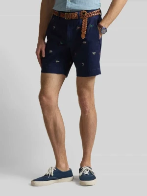 Szorty o kroju regular fit z haftami Polo Ralph Lauren
