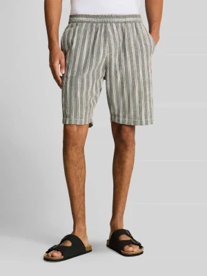 Szorty o kroju regular fit z mieszanki bawełny i lnu Tom Tailor Denim