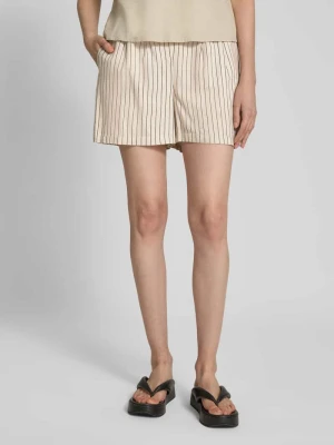 Szorty o kroju regular fit z mieszanki wiskozy i lnu model ‘JESMILO’ Vero Moda