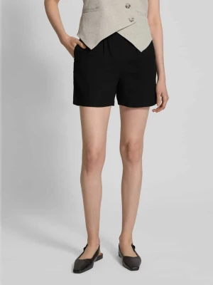 Szorty o kroju regular fit z mieszanki wiskozy i lnu model ‘JESMILO’ Vero Moda