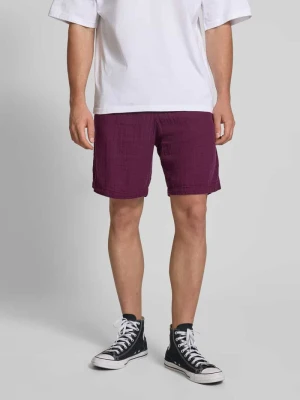 Szorty o kroju regular fit z muślinu REVIEW