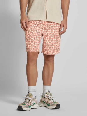 Szorty o kroju regular fit z nadrukiem na całej powierzchni model ‘JAIDEN’ jack & jones