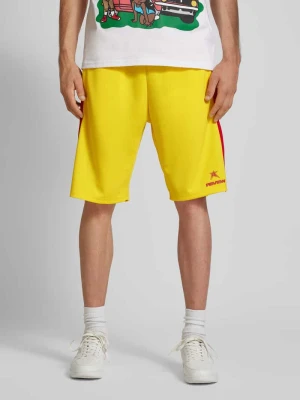 Szorty o kroju regular fit z nadrukiem z logo REVIEW