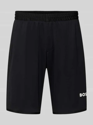 Szorty o kroju regular fit z napisem z logo model ‘TOC SPIN 9 INCH’ BOSS Green