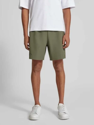 Szorty o kroju regular fit z naszywką logo model ‘VENTUS7’ EA7 Emporio Armani