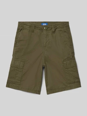 Szorty o kroju regular fit z naszywką z logo model 'Cole' jack & jones