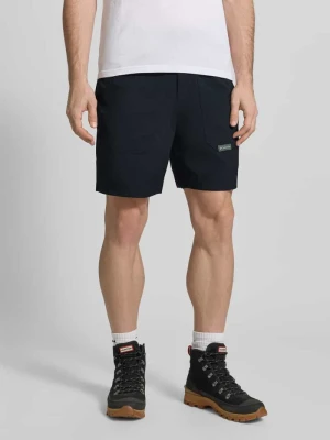 Szorty o kroju regular fit z naszywką z logo model 'Landroamer' Columbia Czarny