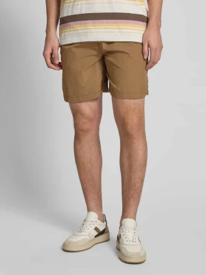Szorty o kroju regular fit z paskiem model ‘Choi’ WOODBIRD