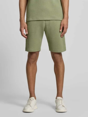 Szorty o kroju regular fit z tunelem MCNEAL Limonkowy