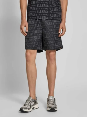 Szorty o kroju regular fit z tunelem model ‘DISTORTA’ Ellesse