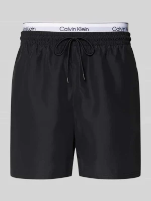 szorty o kroju regular fit z wbudowanymi figami Calvin Klein Underwear