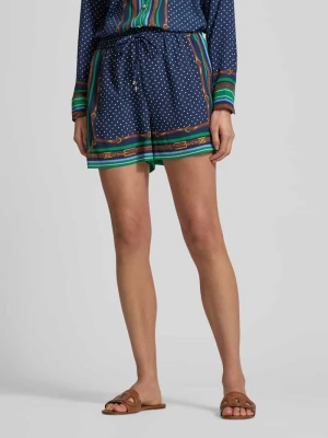 Szorty o kroju regular fit z wzorem na całej powierzchni Lauren Ralph Lauren