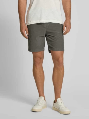 Szorty o kroju regular fit ze sztruksu Mazine
