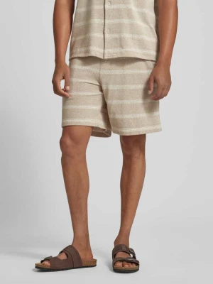 Szorty o kroju regular fit ze wzorem w paski model ‘Fede Win’ GABBA