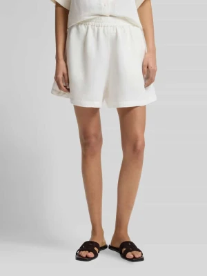 Szorty o kroju relaxed fit z mieszanka lnu i wiskozy model 'TALLAN' Boss Orange