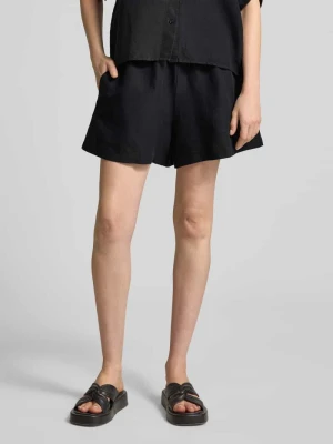 Szorty o kroju relaxed fit z mieszanka lnu i wiskozy model 'TALLAN' Boss Orange