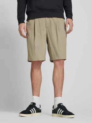 Szorty o kroju relaxed fit z zakładkami w pasie Calvin Klein Jeans