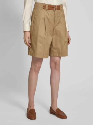 Szorty o kroju relaxed fit z zakładkami w pasie model ‘GAVRELL’ Lauren Ralph Lauren