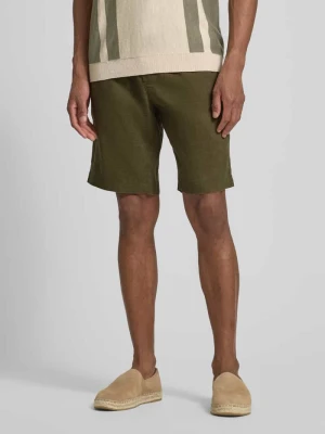 Szorty o kroju relaxed slim fit z mieszanki lnu Tommy Hilfiger