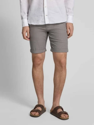 Szorty o kroju slim fit z fakturowanym wzorem model ‘LUTON’ Selected Homme