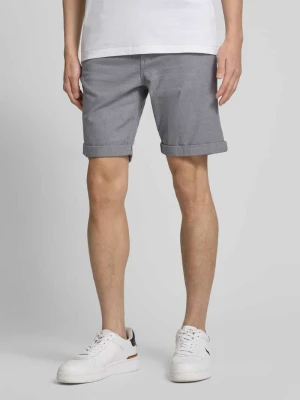 Szorty o kroju slim fit z fakturowanym wzorem model ‘LUTON’ Selected Homme