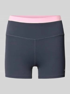 Szorty o kroju slim fit z nadrukiem z logo model 'Reflect' P.E Nation