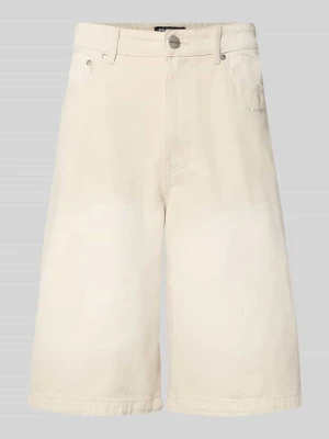 Szorty o kroju straight fit w stylistyce dżinsu model 'Kolar' Pegador Écru