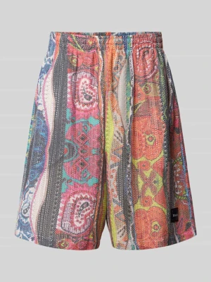 Szorty o kroju straight fit w stylistyce szydełkowej z dodatkiem wiskozy COLUCCI