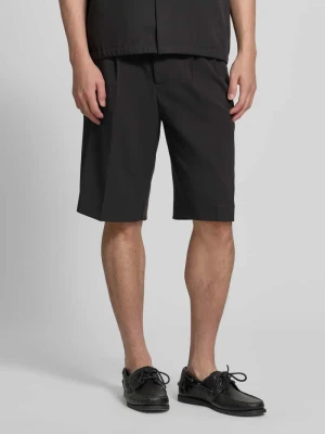 Szorty o kroju straight fit z dodatkiem wiskozy lindbergh