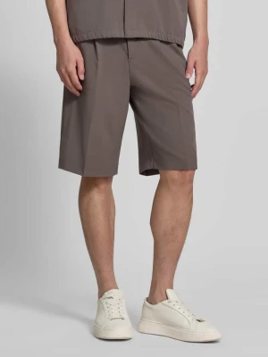 Szorty o kroju straight fit z dodatkiem wiskozy lindbergh