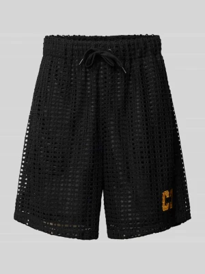 Szorty o kroju straight fit z efektem przetarć COLUCCI