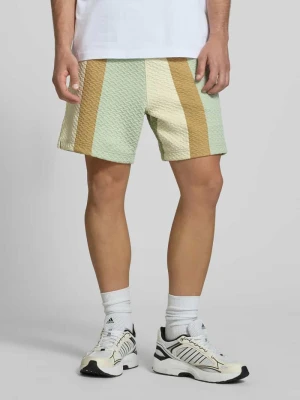 Szorty o kroju straight fit z fakturowanym wzorem BLKVIS