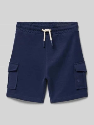 Szorty o kroju straight fit z kieszeniami cargo BLUE SEVEN Granatowy