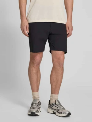 Szorty o kroju straight fit z wpuszczane kieszenie model 'Drift' SCANDINAVIAN EDITION czarny