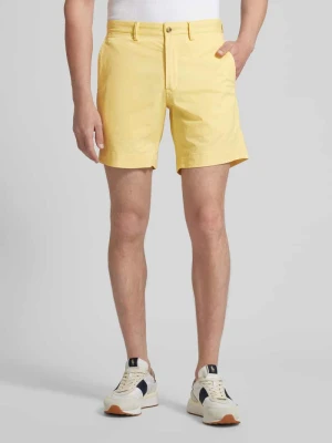 Szorty o kroju stretch straight fit ze szlufkami na pasek model ‘BEDFORD’ Polo Ralph Lauren
