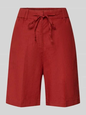 Szorty o kroju wide fit z czystego lnu z tunelem Marc O'Polo