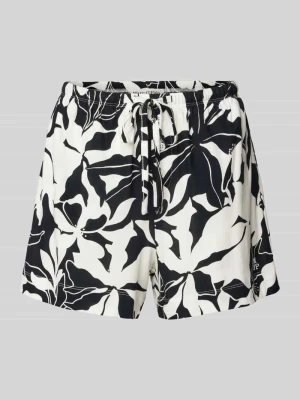 Szorty od piżamy o kroju comfort fit z mieszanki bawełny i modalu ze wzorem na całej powierzchni Marc O'Polo