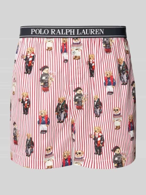 Szorty od piżamy o kroju regular fit z elastycznym pasem z logo Polo Ralph Lauren