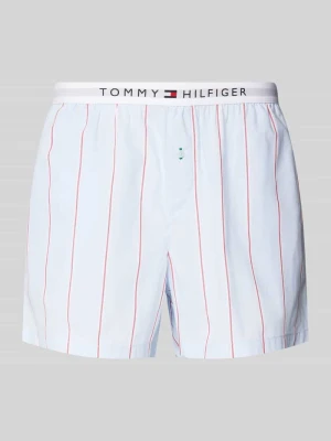 Szorty od piżamy o kroju regular fit z elastycznym pasem z logo Tommy Hilfiger