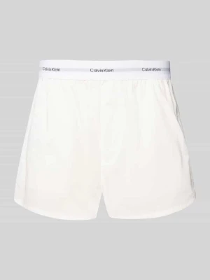 Szorty od piżamy o kroju relaxed fit z elastycznym pasem z logo Calvin Klein Underwear