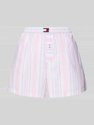 Szorty od piżamy w kroju loose fit z czystej bawełny Tommy Hilfiger Mocnoróżowy