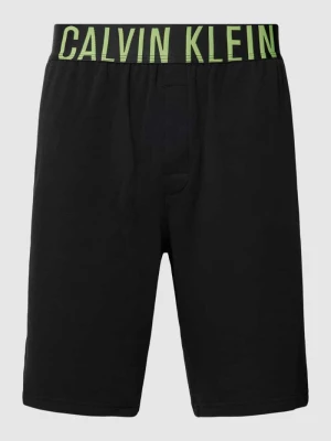 Szorty od piżamy z elastycznym paskiem z logo Calvin Klein Underwear