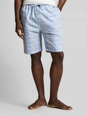 Szorty od piżamy z tunelem z czystej bawełny Polo Ralph Lauren Jasnożółty