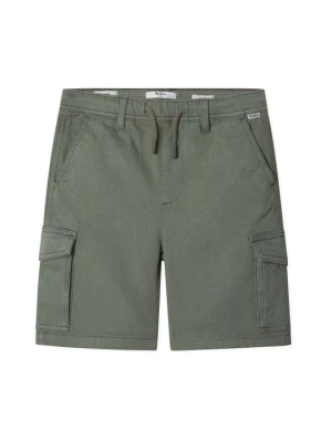 Szorty Pepe Jeans oliwkowy