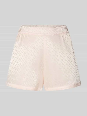 Szorty piżamowe w kroju regular fit z czystej wiskozy model 'B MONOGRAM SHORTS' Boss