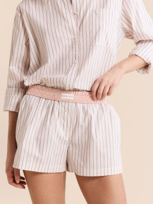 Szorty piżamowe we wzory z bawełną Etam