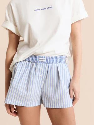 Szorty piżamowe we wzory z bawełną Etam