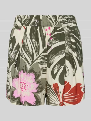 Szorty piżamowe z wiskozy w całościowy wzór Schiesser